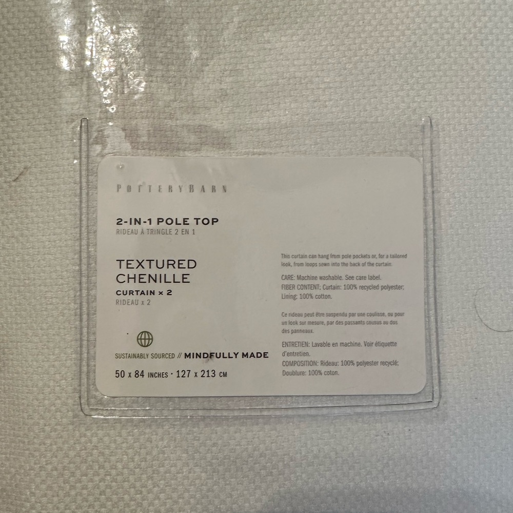 Pottery Barn curtains